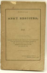 OFFICIAL ARMY REGISTER, FOR 1849