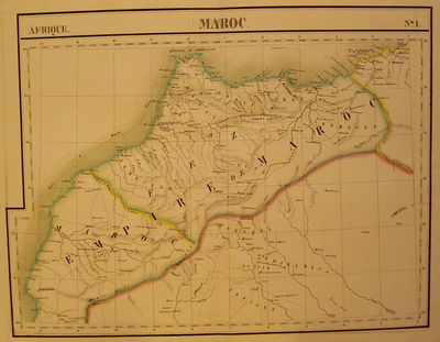 Brussels: Phillippe Marie Vandermaelen, 1827. unbound. very good. Map. Large format lithograph with ...