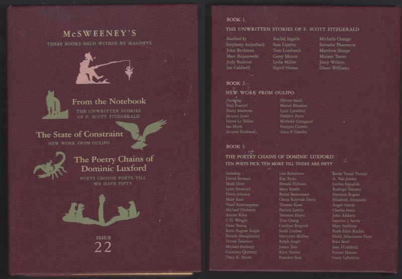 MCSWEENEY'S ISSUE 22 Three Books Held Within Magnets