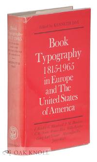 image of BOOK TYPOGRAPHY, 1815-1965 IN EUROPE AND THE UNITED STATES OF AMERICA