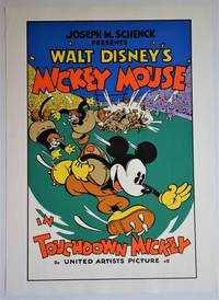 Mickey Mouse in TOUCHDOWN MICKEY: Serigraph Movie Poster by DISNEY, Walt