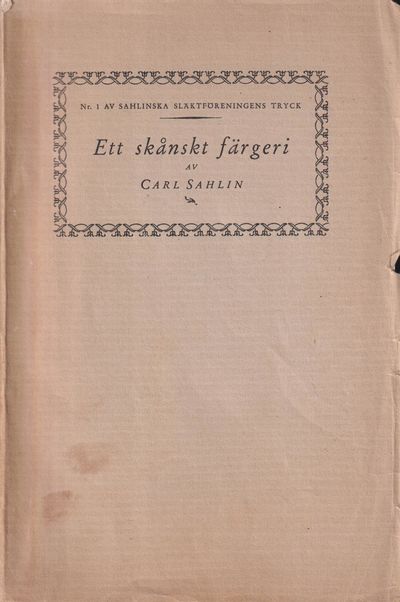 Ett Skånskt färgeri vid början av 1870-talet. Det…