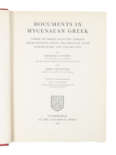 Documents in Mycenaean Greek. Three Hundred…