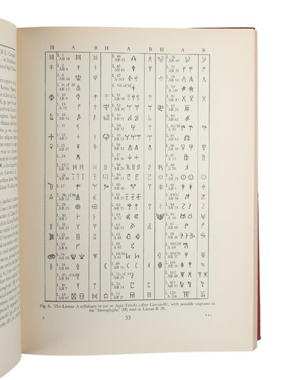 Documents in Mycenaean Greek. Three Hundred Selected Tablets from Knossos, Pylos and Mycenae with Commentary and Vocabulary. - [THE FIRST CORRECT DECIPHERING OF LINEAR B] (photo 3)