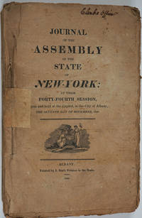 Journal of the Assembly of the State of New-York, at Their Forty- Fourth Session (1820-1821)