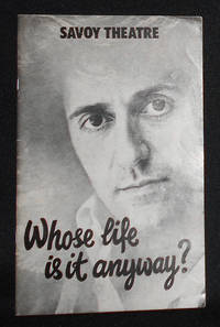 image of Program from Whose Life is it Anyway? by Brian Clark at the Savoy Theatre, Starring Tom Conti