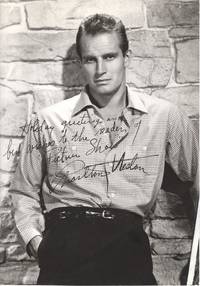 image of Fine vintage Paramount photo with printed signature and inscription (Charlton, 1924-2008, American Actor and Political Activist)