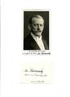 Signed Post Card Photograph with Biographic Notation, in German, AND Signed 12 mo card with same notation dated, Berlin, May 3, 1933