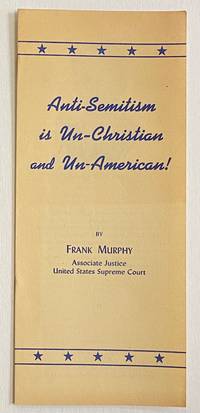 image of Anti-Semitism is Un-Christian and Un-American!
