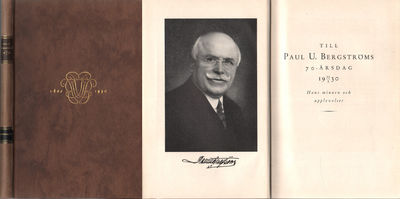 TILL PAUL U. BERGSTRÖMS 70-ÅRSDAG 12/5 1930. Hans…