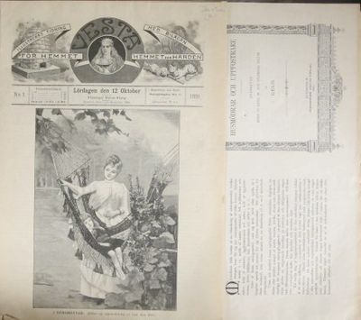 Vesta. Illustrerad tidning för hemmet med bilagan…