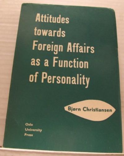 Attitudes towards Foreign Affairs as a Function…