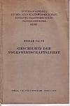 Geschichte Der Volkswirtschaftslehre by Salin, Edgar - 1923