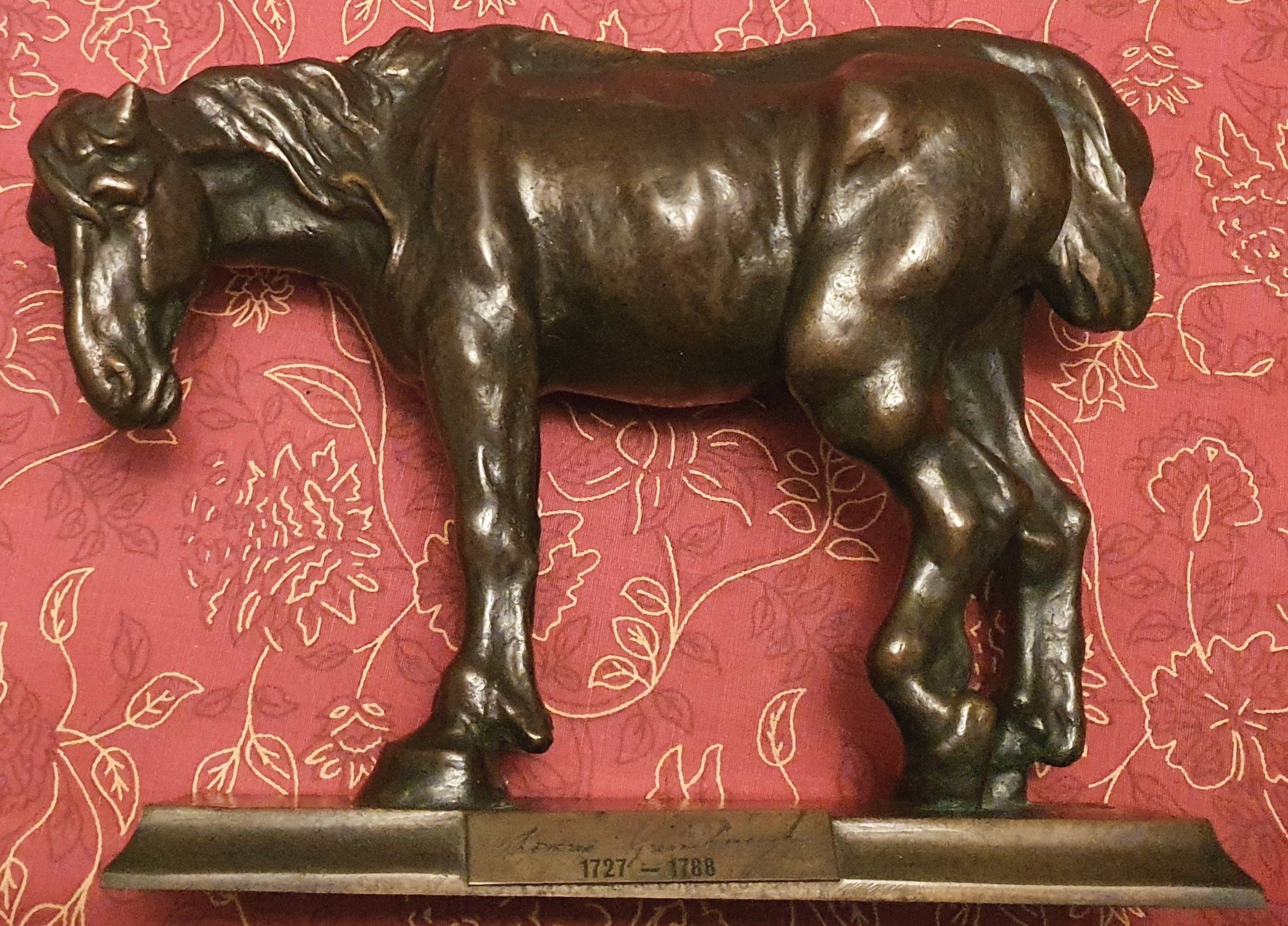 Bronze figure of a Suffolk Punch Horse by Morris Singer Foundry by
