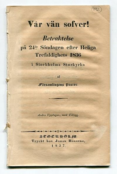 Vår vän sofver! Betraktelse på 24de söndagen…