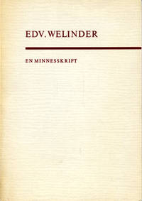 Edv. Welinder. En minnesskrift.
