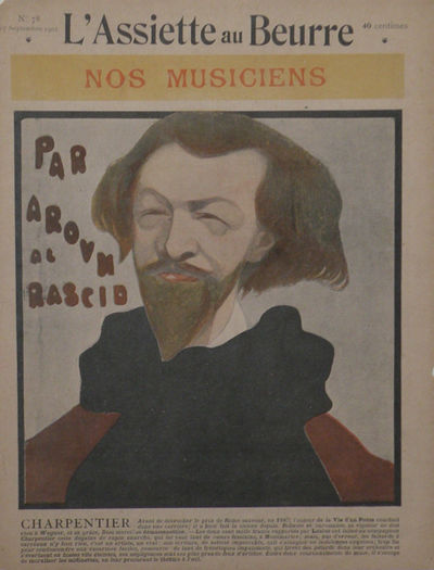 Portrait caricature by Aroun-al-Rascid [pseud. Umberto Brunelleschi] (1879-1949)