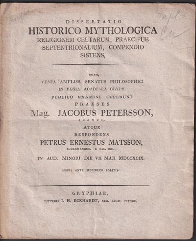 Dissertatio historico mythologica religionem…
