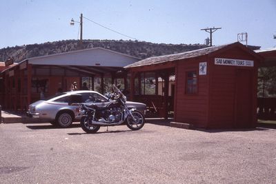 Sad Monkey Texas Train Station ? Original 1983 35mm Film Slide
