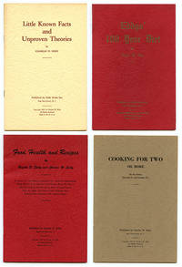 Four Eddy Diet Pamphlets: Food, Health, and Recipes; Cooking for Two or More; Little Known Facts and Unproven Theories; Eddys&#039; 100 Year Diet by Eddy, Rozella D. & Charles W - 1958