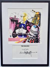 William Hartnell Autograph Doctor Who Framed Artwork Signed Christos Archilleos Target The Daleks
