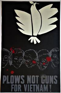 Plows Not Guns for Vietnam: Hand Silkscreened Anti-War Poster