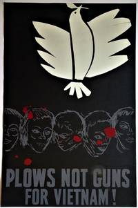 Plows Not Guns for Vietnam: Hand Silkscreened  Anti-War Poster