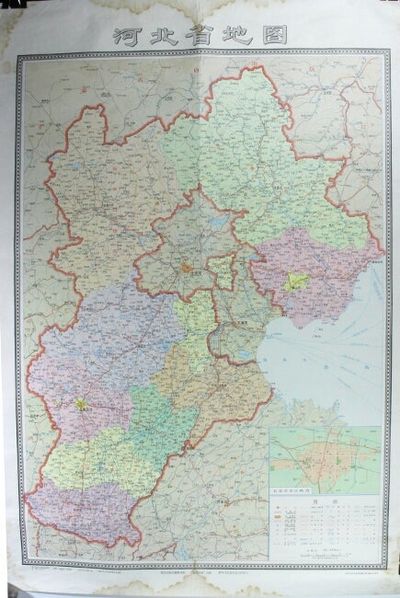 河北省地图 / Hebei Sheng di tu [= Map of Hebei Province]