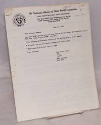 image of By laws of The National Alliance of Third World Journalists with Principles