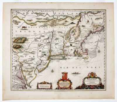 Belgii Novi, Angliae Novae, Et Partis Virginiae Novissima Delineatio
