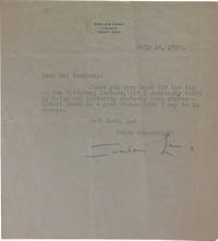 Dear Mr. Feakins: [TLS]