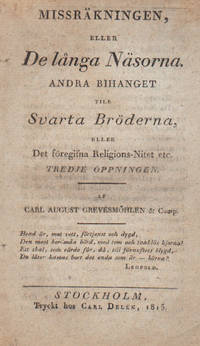 MISSRÄKNINGEN, ELLER DE LÅNGA NÄSORNA. Andra…