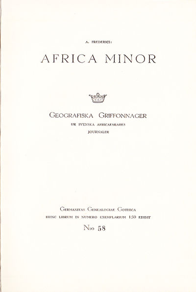 Africa minor [av] A. Frederici. Geografiska…