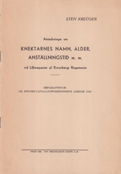 Anteckningar om knektarnes namn, ålder,…
