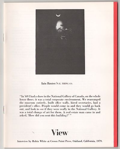 View: Vol. II No. 4 September, 1979 - Iain Baxter