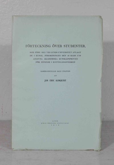 Förteckning över studenter, som före 1813 vid…
