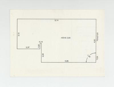 Exhibition postcard: Ulrich Rückriem (3 November-2 December 1973)