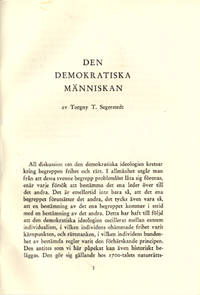 Den demokratiska människan.