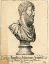 Ouvrage Romain du Second rang Marbre de Carara. Engraved Portrait by L. K.