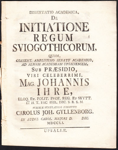 Dissertatio academica, de initiatione regum…