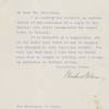 Letter of State Standing Up For American Rights During World War I, Drafted by Pres. Woodrow Wilson