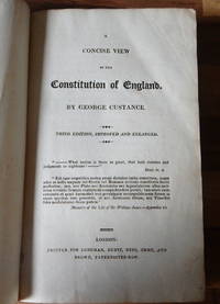 A concise view of the constitution of England