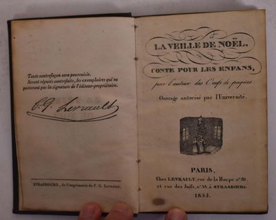 Paris: Chez Levrault, 1835. Hardcover. VG- light overall wear and rubbing boards. Black textured boa...