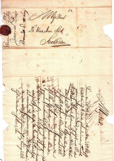 HAND-WRITTEN LETTER dated 5(?) July 1709, in…