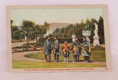 San Francisco: Britton and Rey, . Postcard. Color postcard with five women in traditional silk robes...