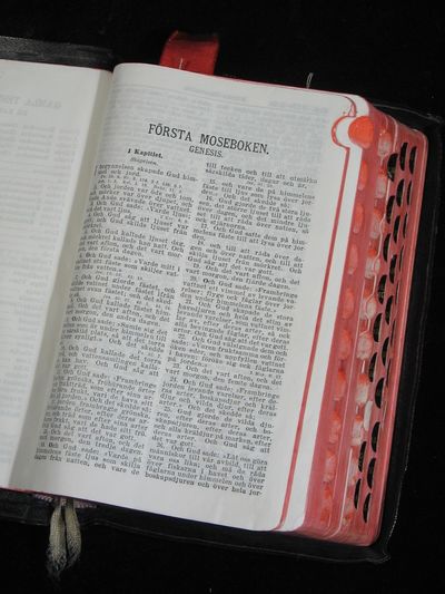 BIBEL. GAMLA OCH NYA TESTAMENTET. DE KANONISKA BÖCKERNA. ÖVERSÄTTNINGEN GILLAD OCH STADFÄST AV KONUNGEN 1917. (photo 2)