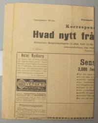 Korrespondesbladet Hvad nytt från Stockholm? 18…