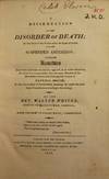 A DISSERTATION ON THE DISORDER OF DEATH