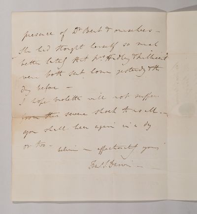 , 1832. Letter written in brown ink on a folded sheet, the back leaf containing an address in manusc...