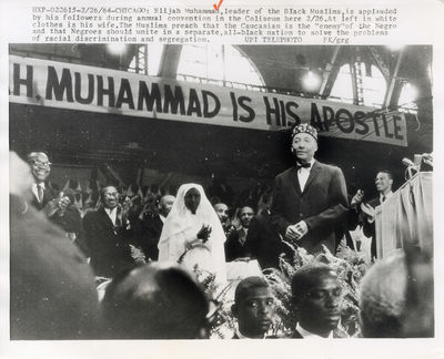ELIJAH MUHAMMAD (1964-66) Press photo archive